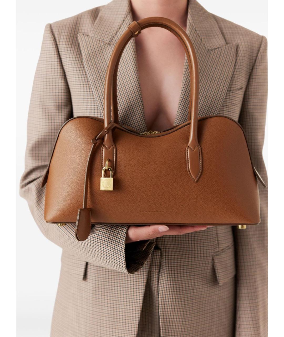 STELLA MCCARTNEY Коричневая сумка через плечо из искусственной кожи, фото 7