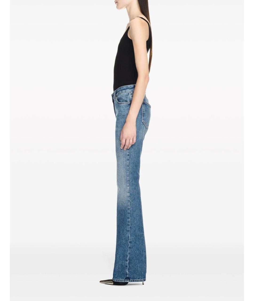 OFF-WHITE Синие хлопковые джинсы клеш, фото 5