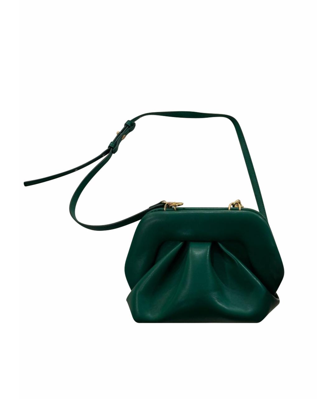 THEMOIRE Зеленая кожаная сумка через плечо, фото 1