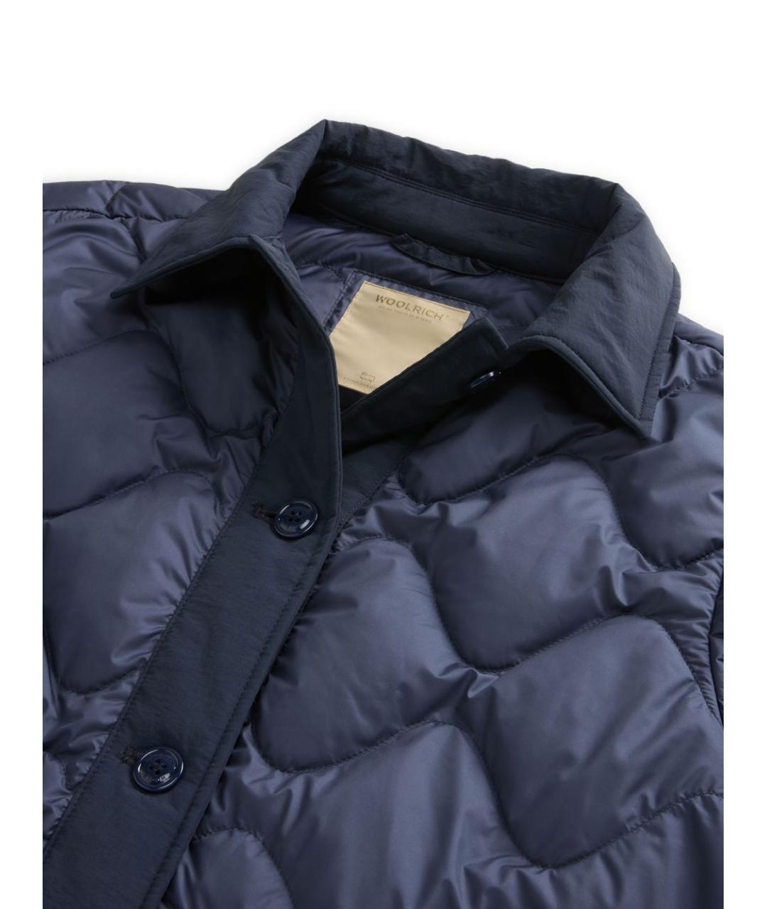 WOOLRICH Синяя полиамидовая куртка, фото 7