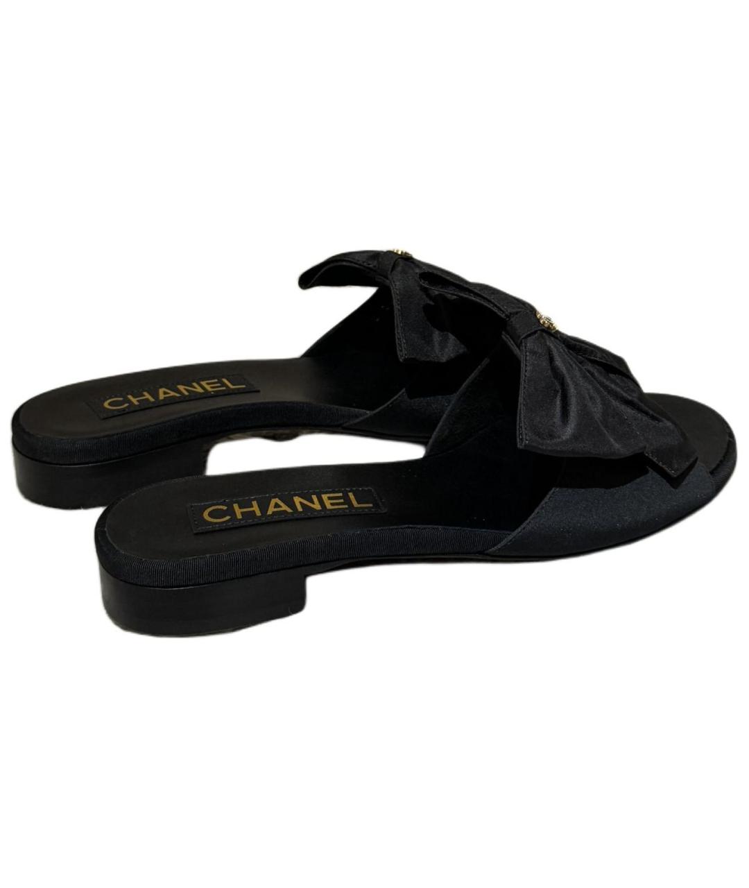 CHANEL Черные сандалии, фото 5