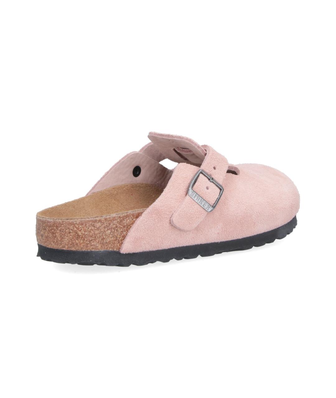 BIRKENSTOCK Розовые кожаные мюли, фото 4