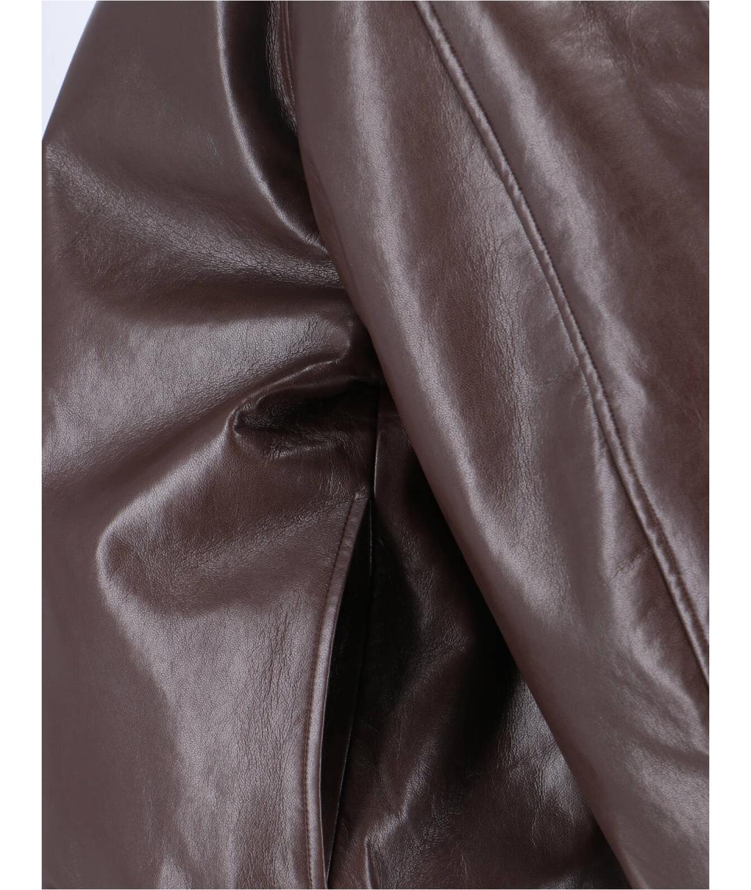 ANINE BING Коричневая кожаная куртка, фото 3