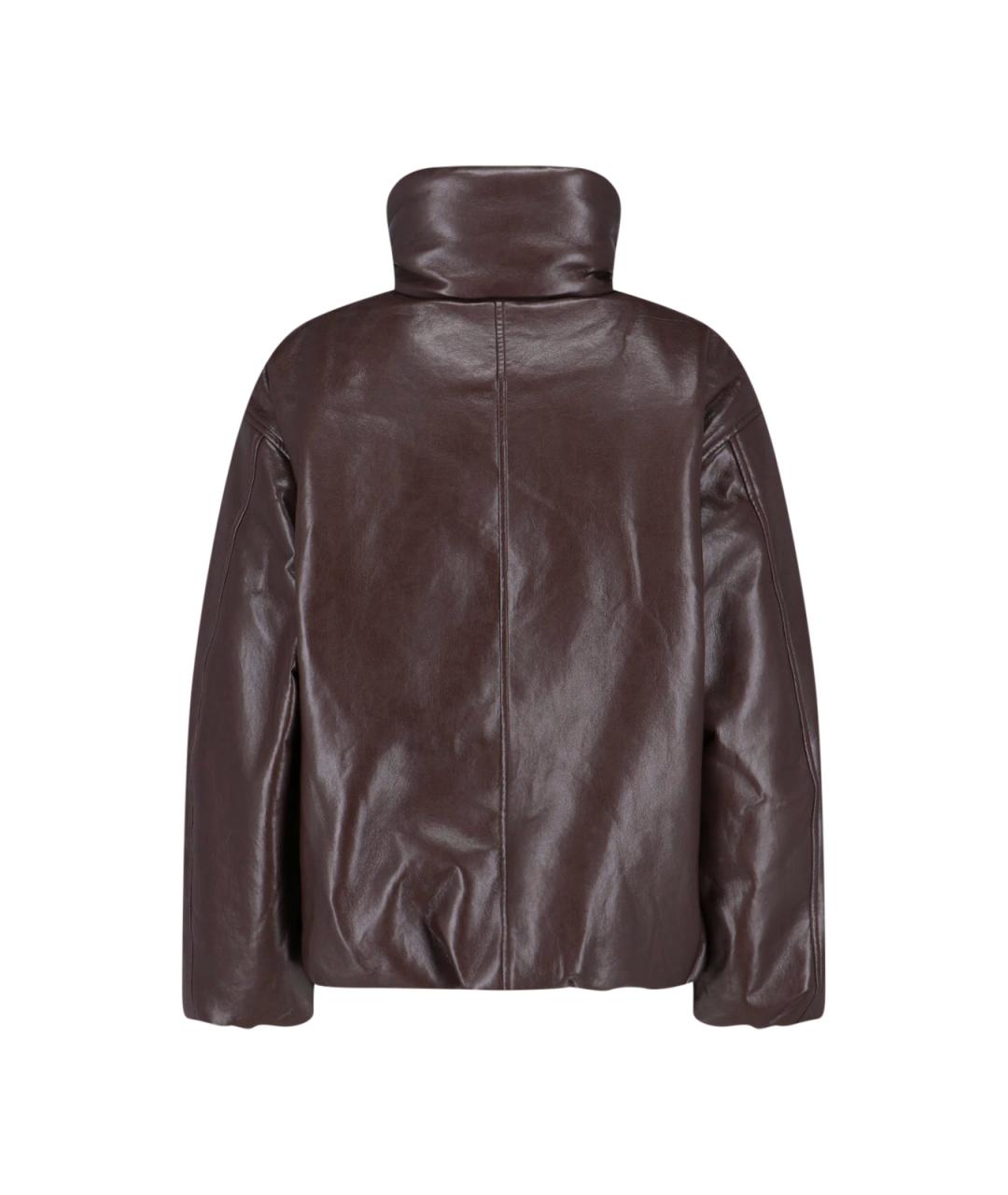 ANINE BING Коричневая кожаная куртка, фото 2