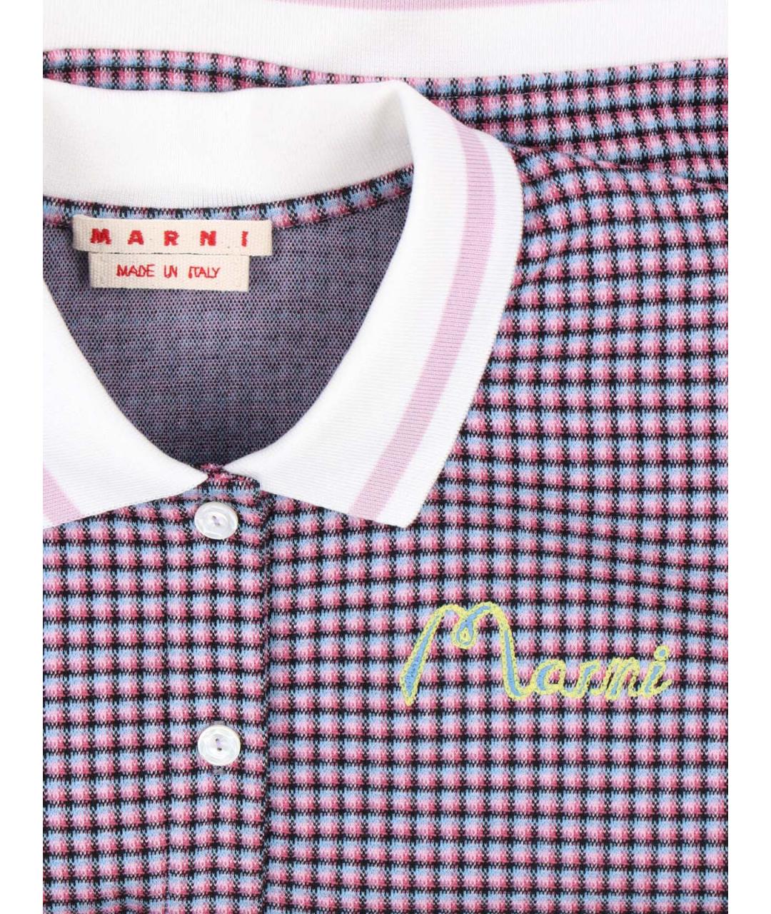 MARNI Фиолетовая вискозная футболка, фото 3