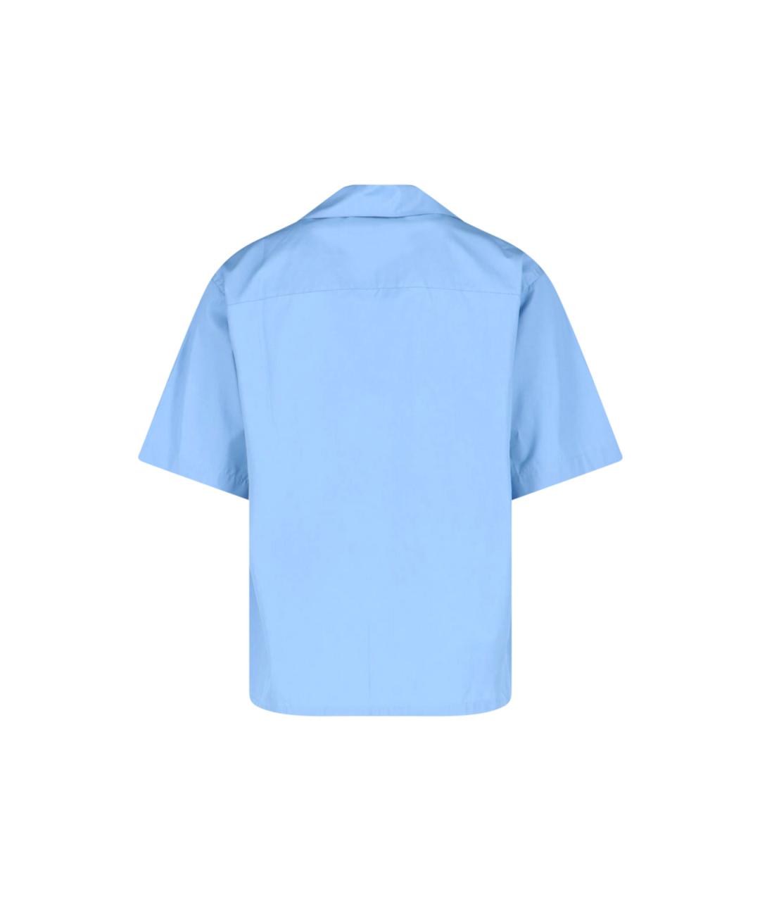 MARNI Голубая хлопковая кэжуал рубашка, фото 2
