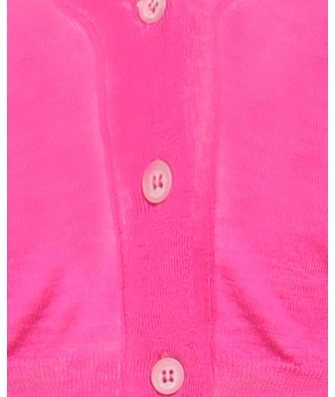 JACQUEMUS Розовый шерстяной кардиган, фото 4