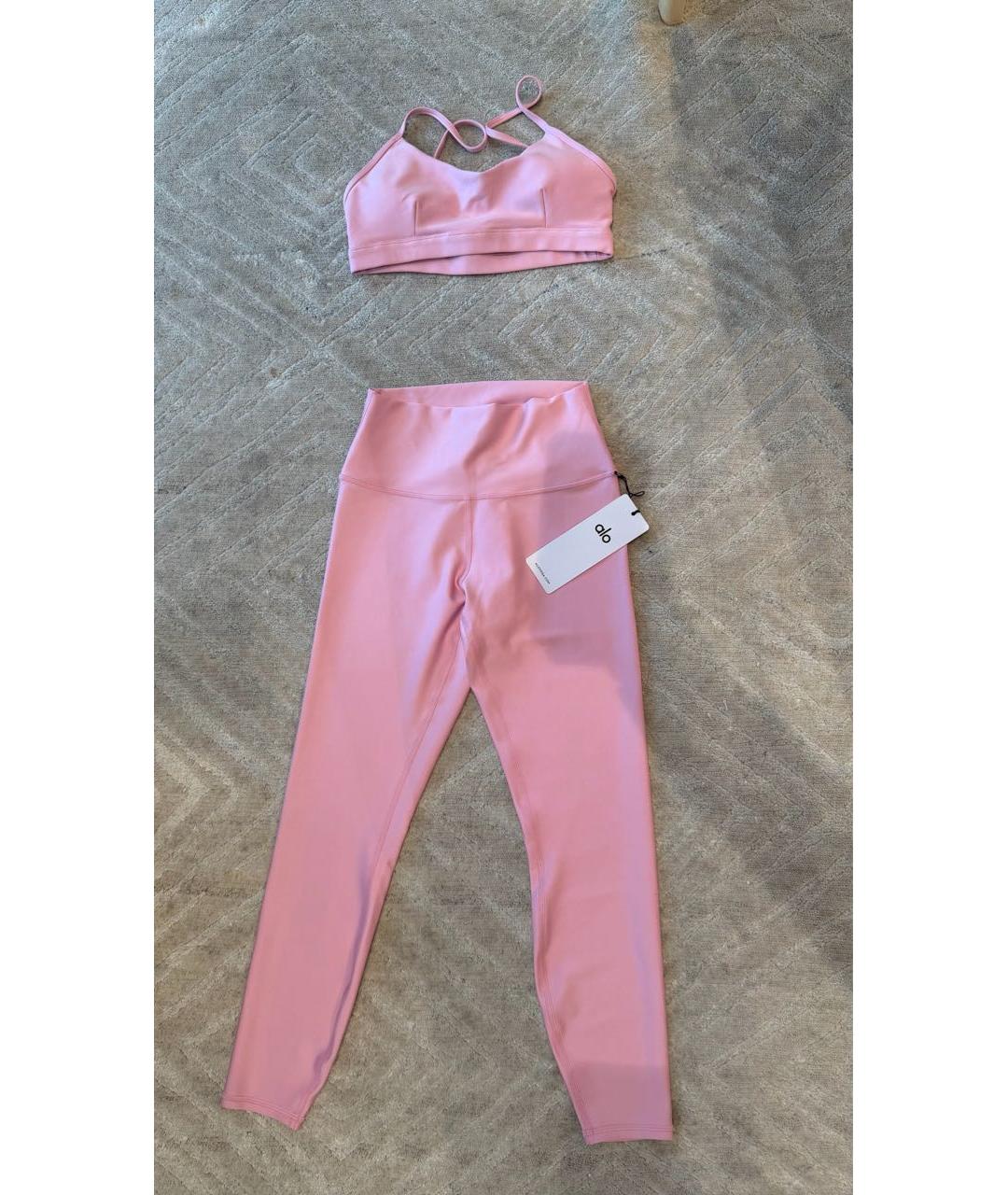 ALO YOGA Розовый полиэстеровый спортивные костюмы, фото 5