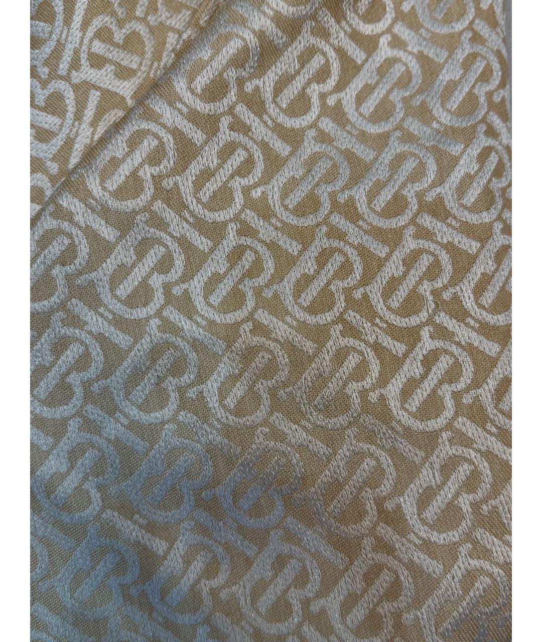 BURBERRY Бежевый платок, фото 2