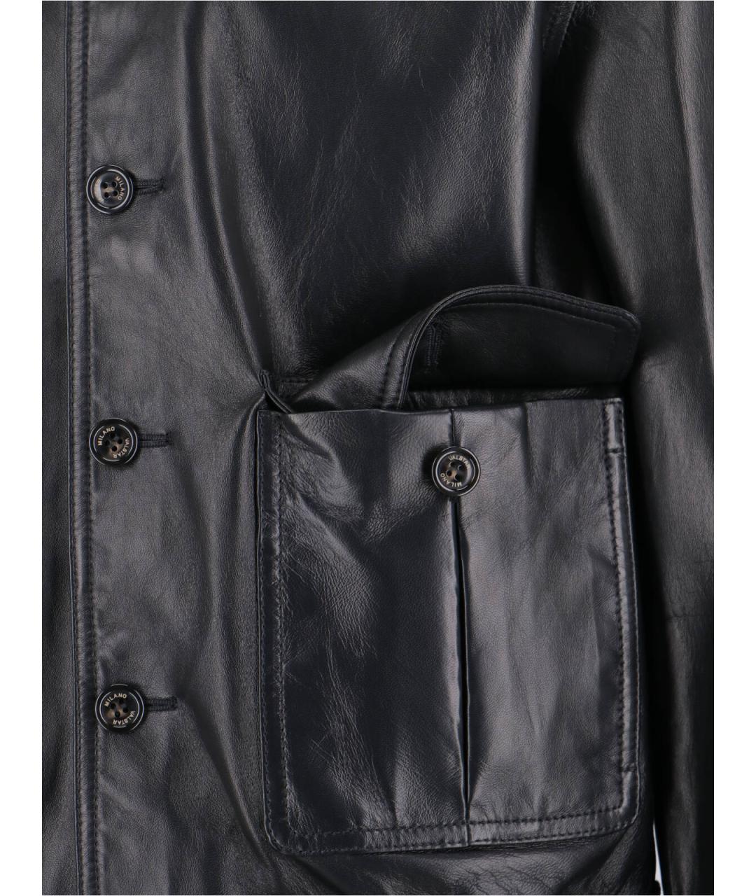 VALSTAR Черная кожаная куртка, фото 5