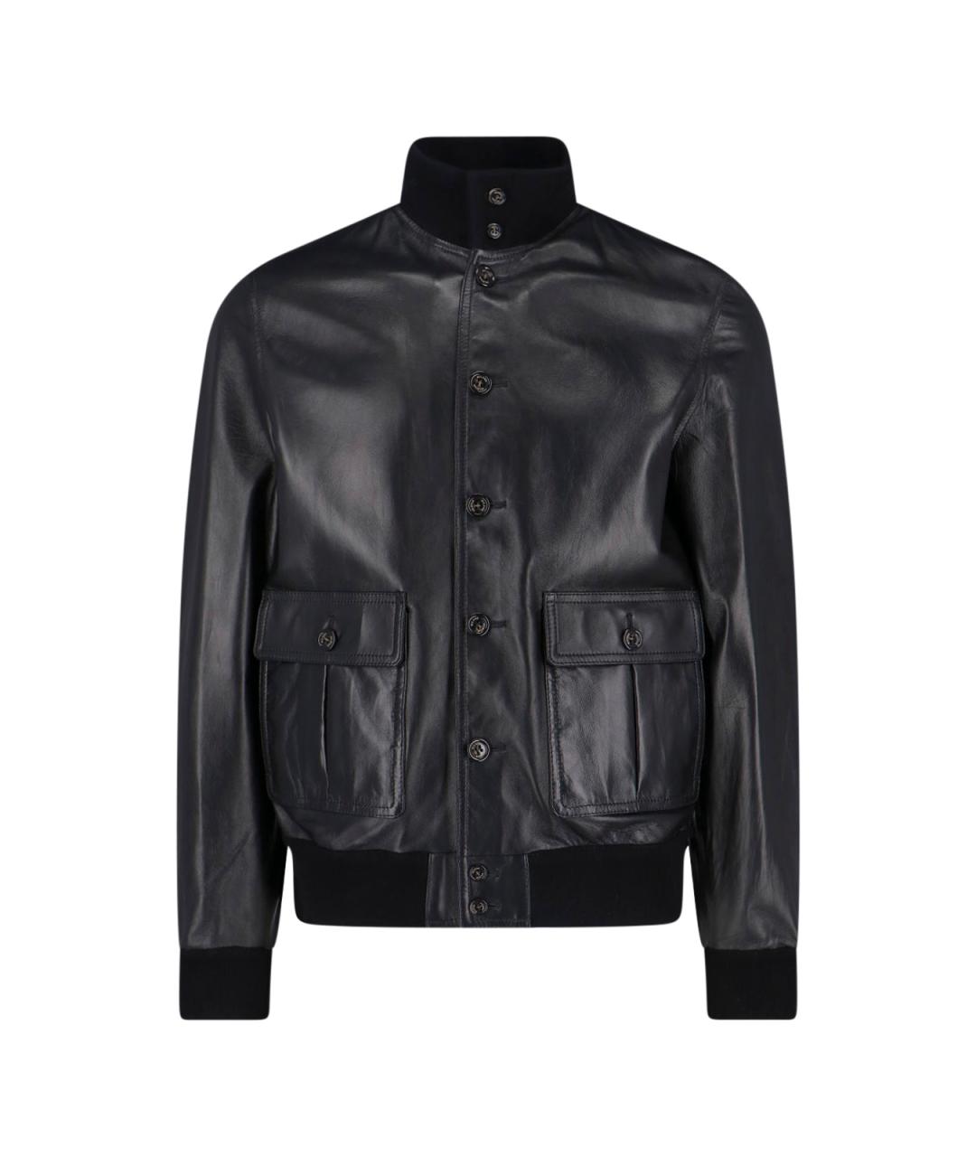 VALSTAR Черная кожаная куртка, фото 1