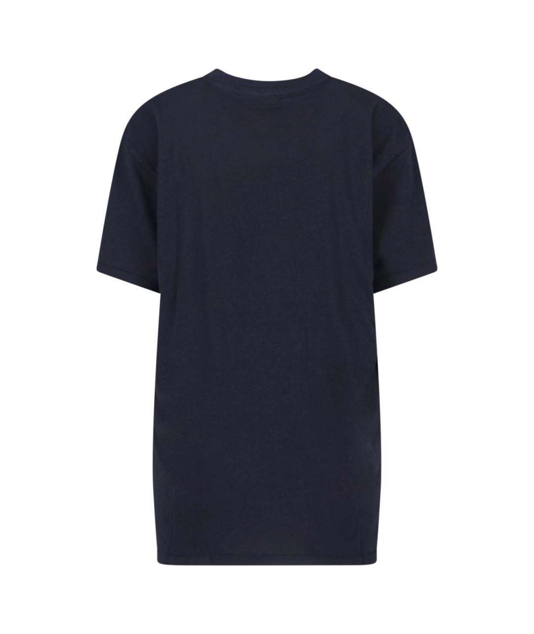 ANINE BING Черная хлопковая футболка, фото 2