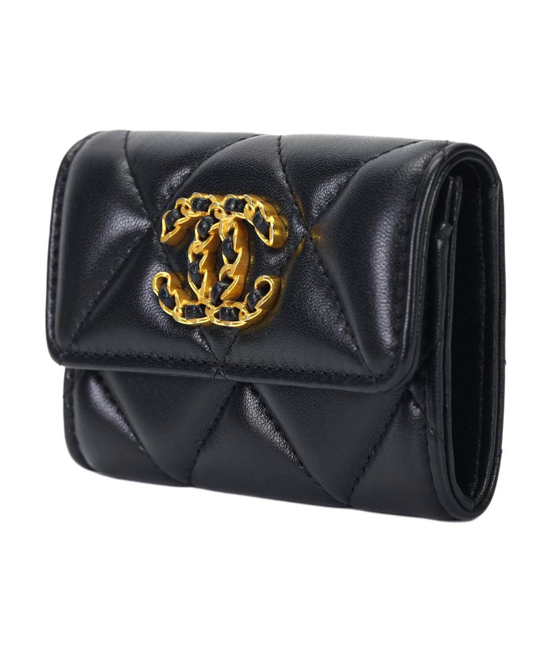 CHANEL Черный кожаный кардхолдер, фото 2