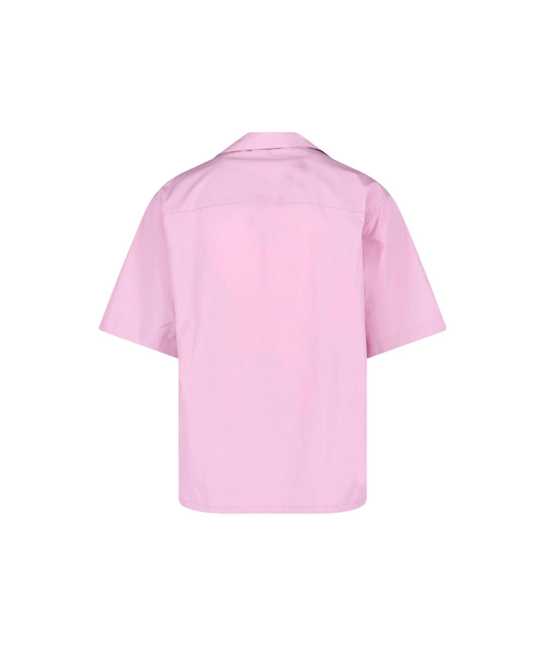 MARNI Розовая хлопковая кэжуал рубашка, фото 2