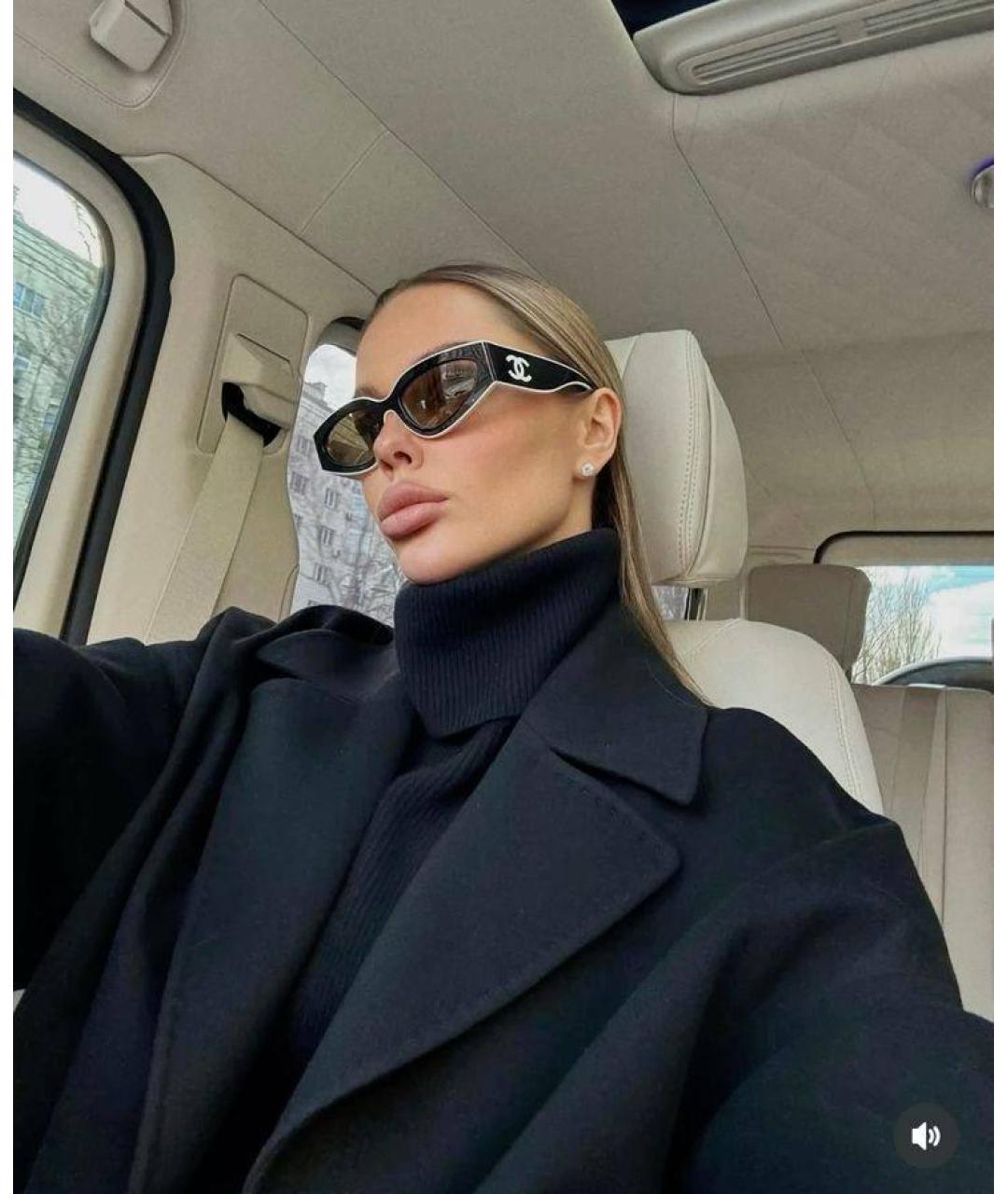 CHANEL Черные солнцезащитные очки, фото 2