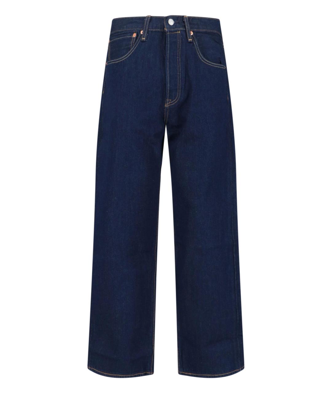 LEVI'S Синие хлопковые прямые джинсы, фото 1