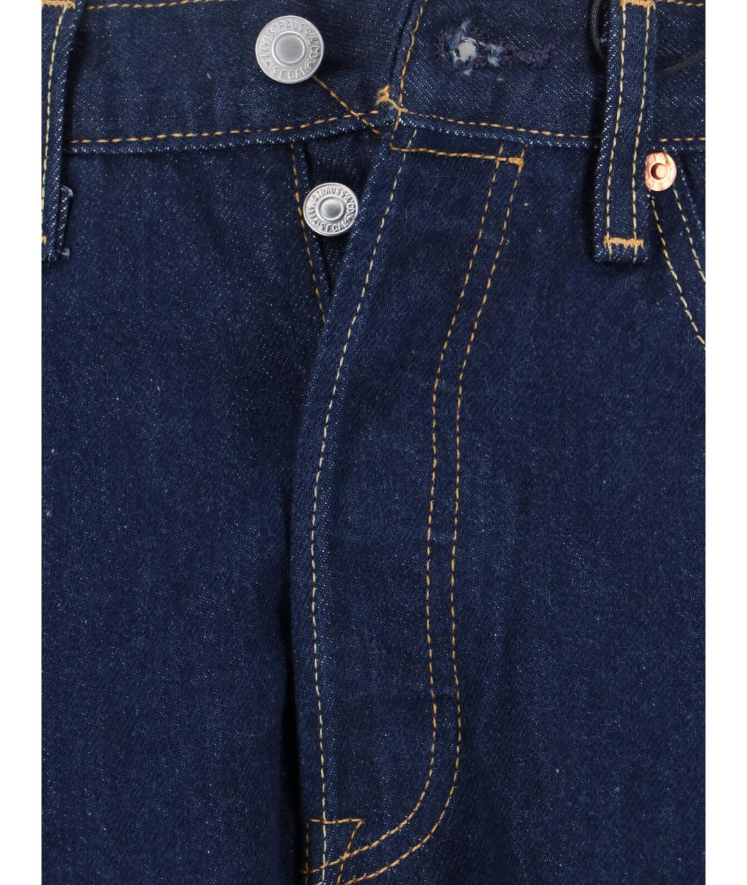 LEVI'S Синие хлопковые прямые джинсы, фото 5