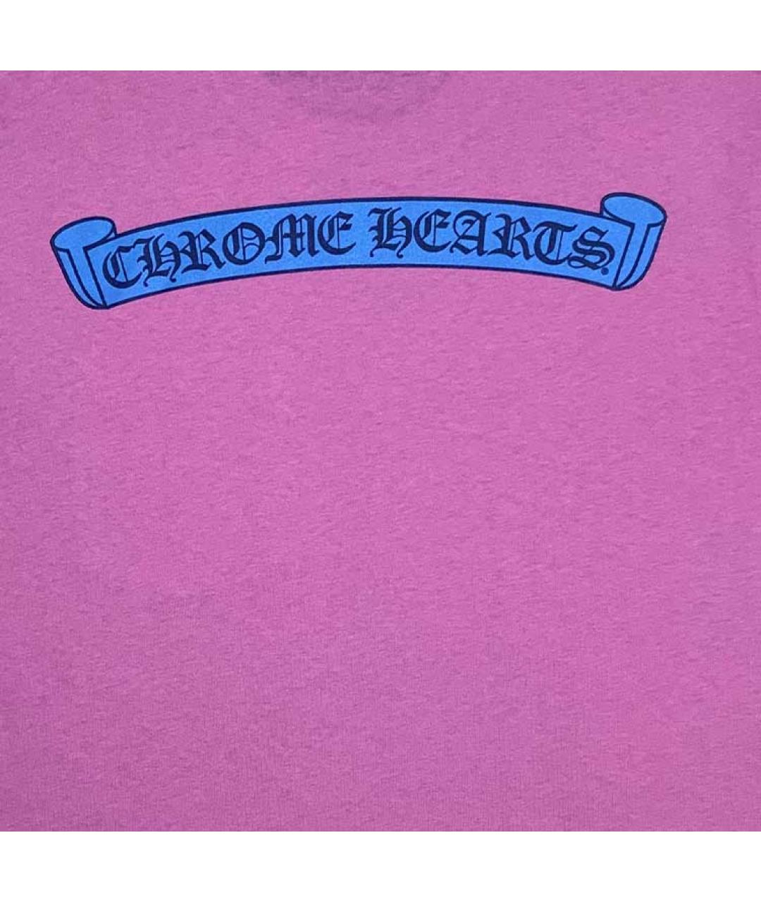 CHROME HEARTS Розовая футболка, фото 3