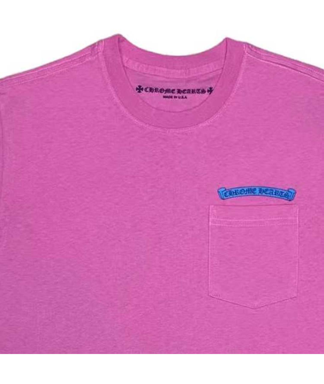 CHROME HEARTS Розовая футболка, фото 5
