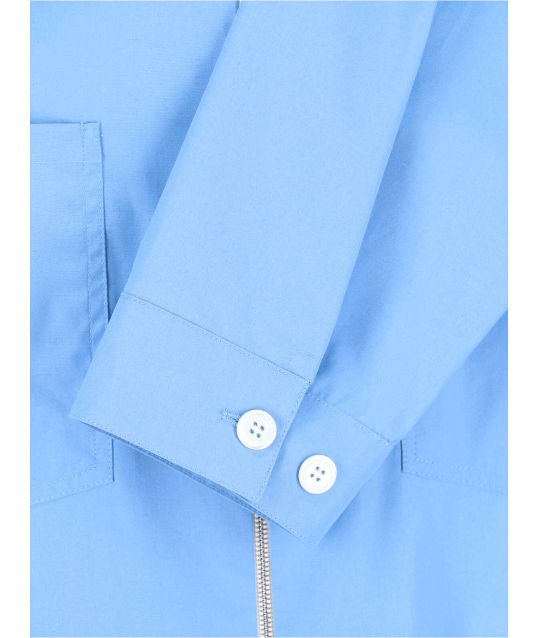 MARNI Голубая хлопковая кэжуал рубашка, фото 5