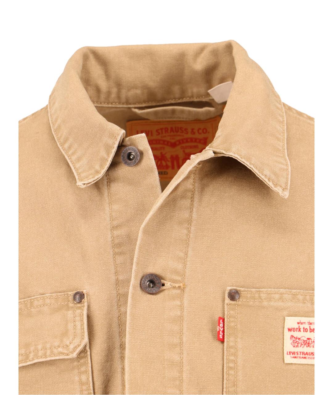 LEVI'S Бежевая хлопковая куртка, фото 4
