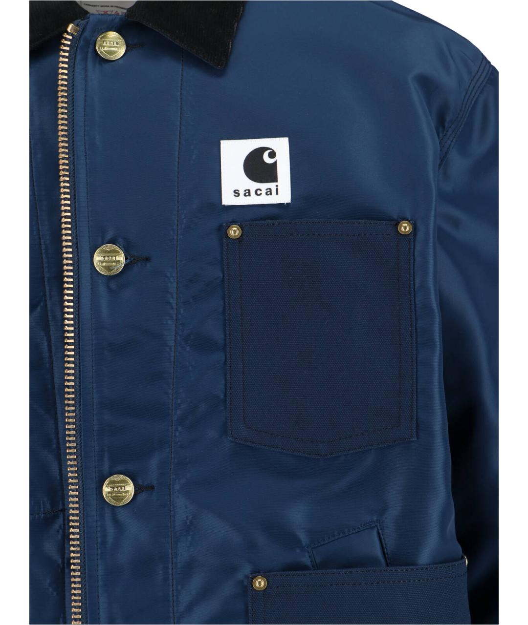 SACAI Синяя полиамидовая куртка, фото 4