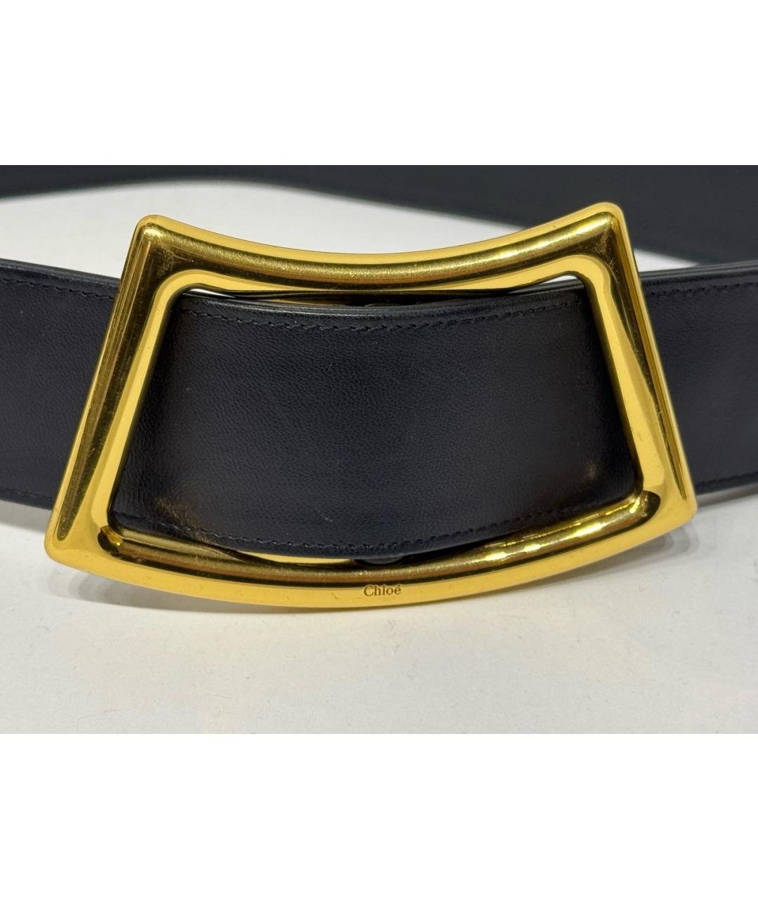 CHLOE Черный кожаный ремень, фото 6