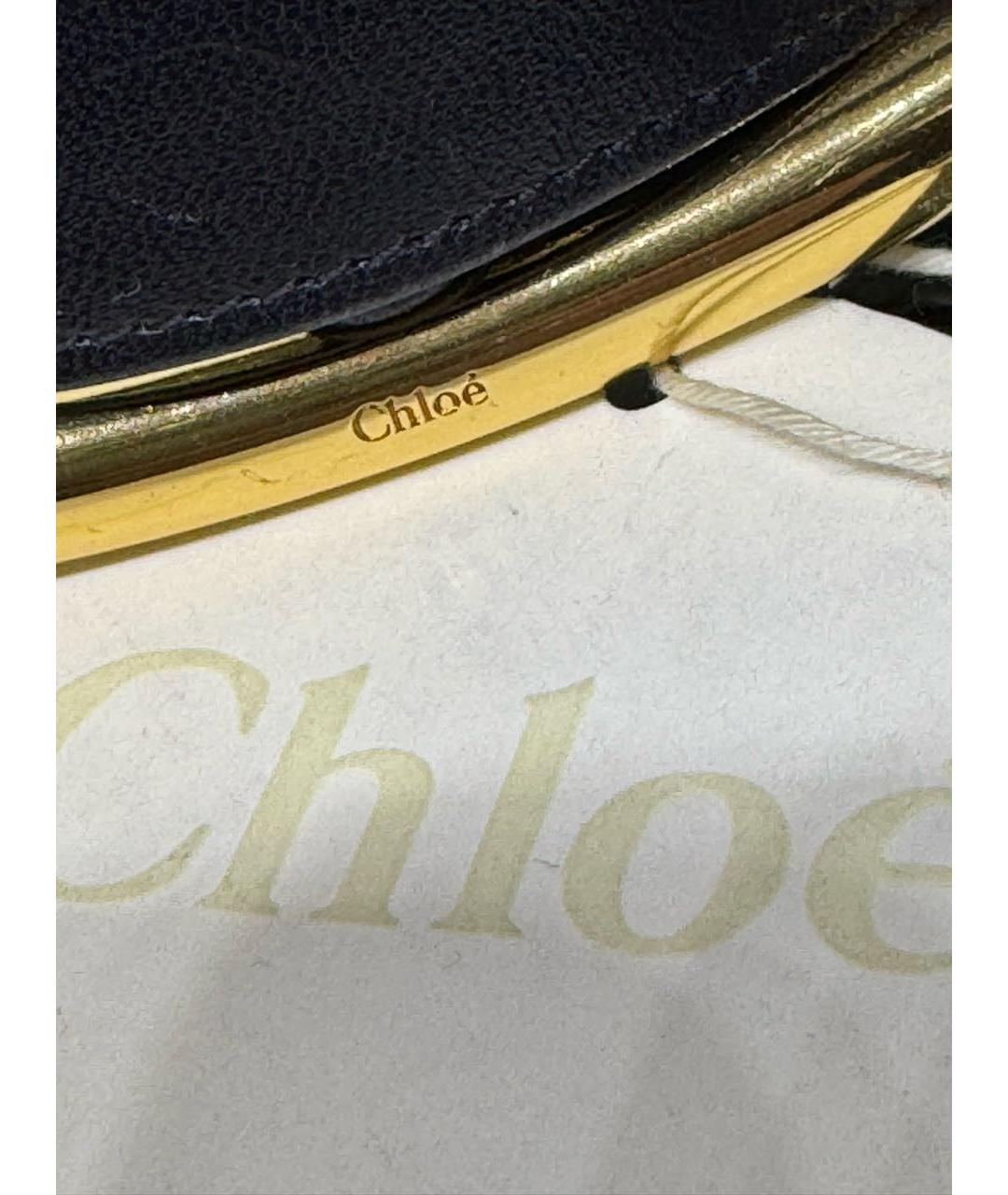 CHLOE Черный кожаный ремень, фото 5