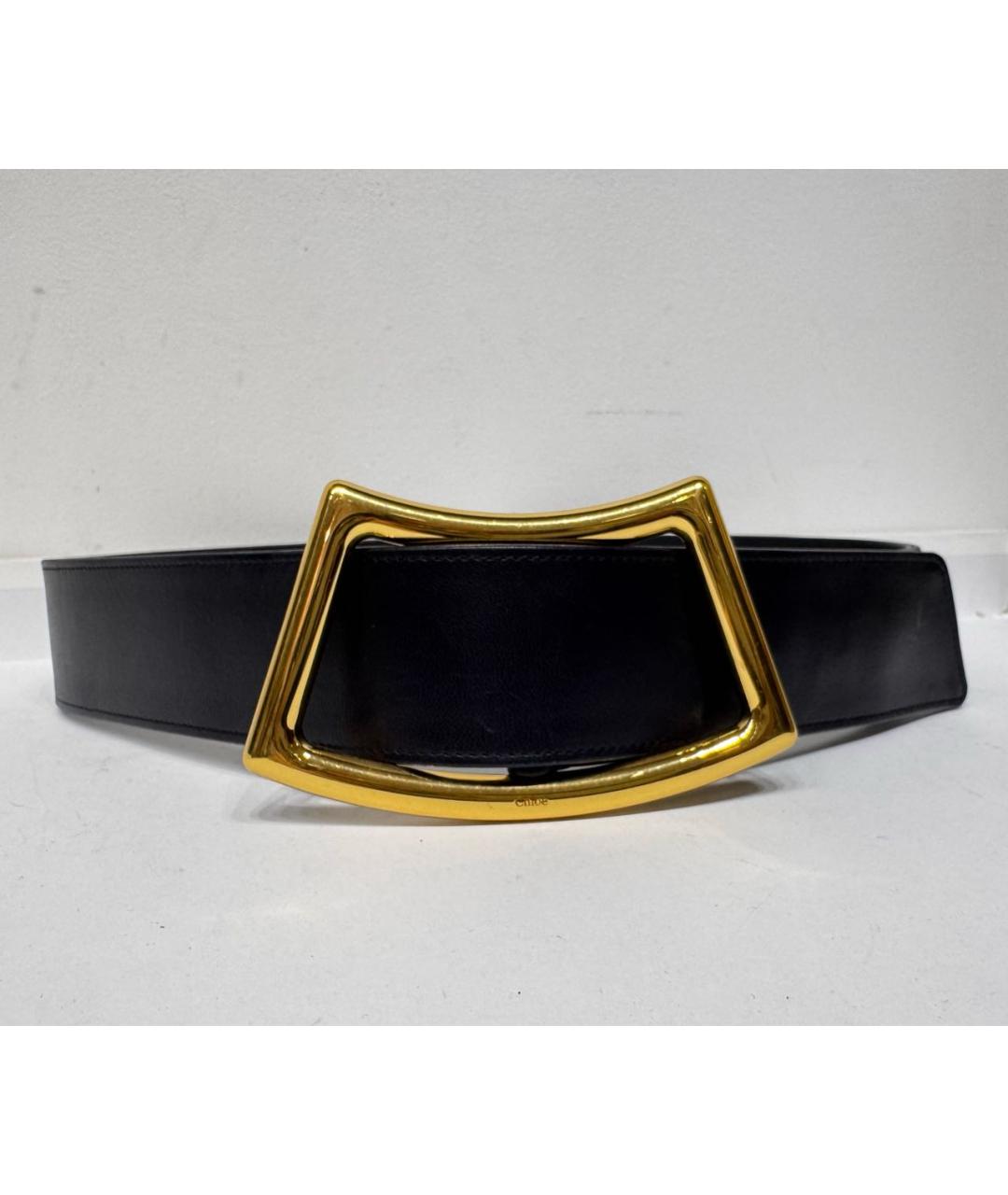 CHLOE Черный кожаный ремень, фото 9
