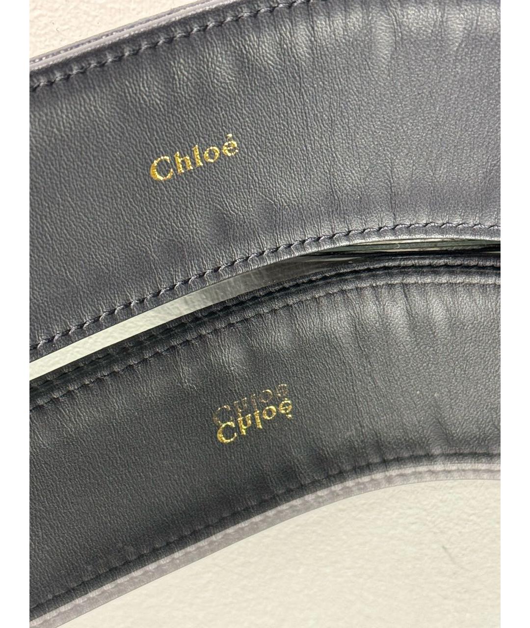 CHLOE Черный кожаный ремень, фото 8