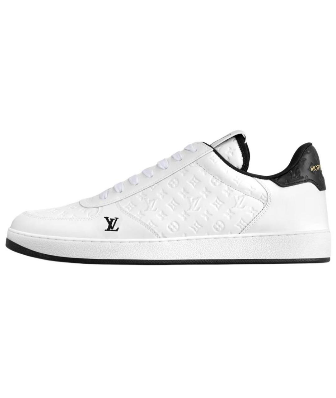 LOUIS VUITTON Белые кожаные низкие кроссовки / кеды, фото 2