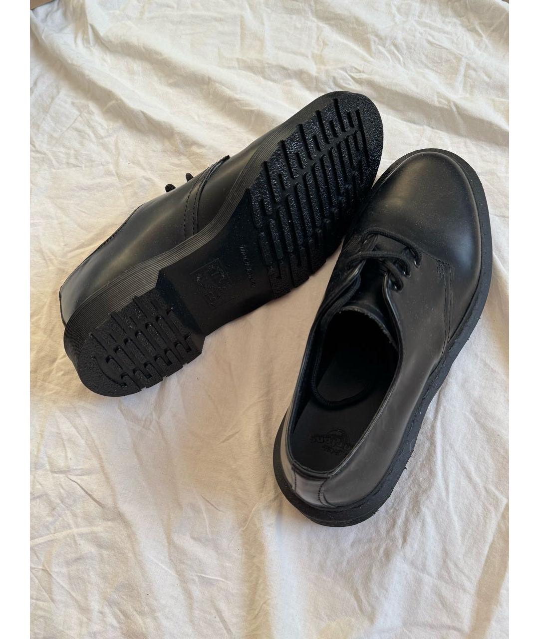 DR. MARTENS Черные кожаные брогги и оксфорды, фото 3