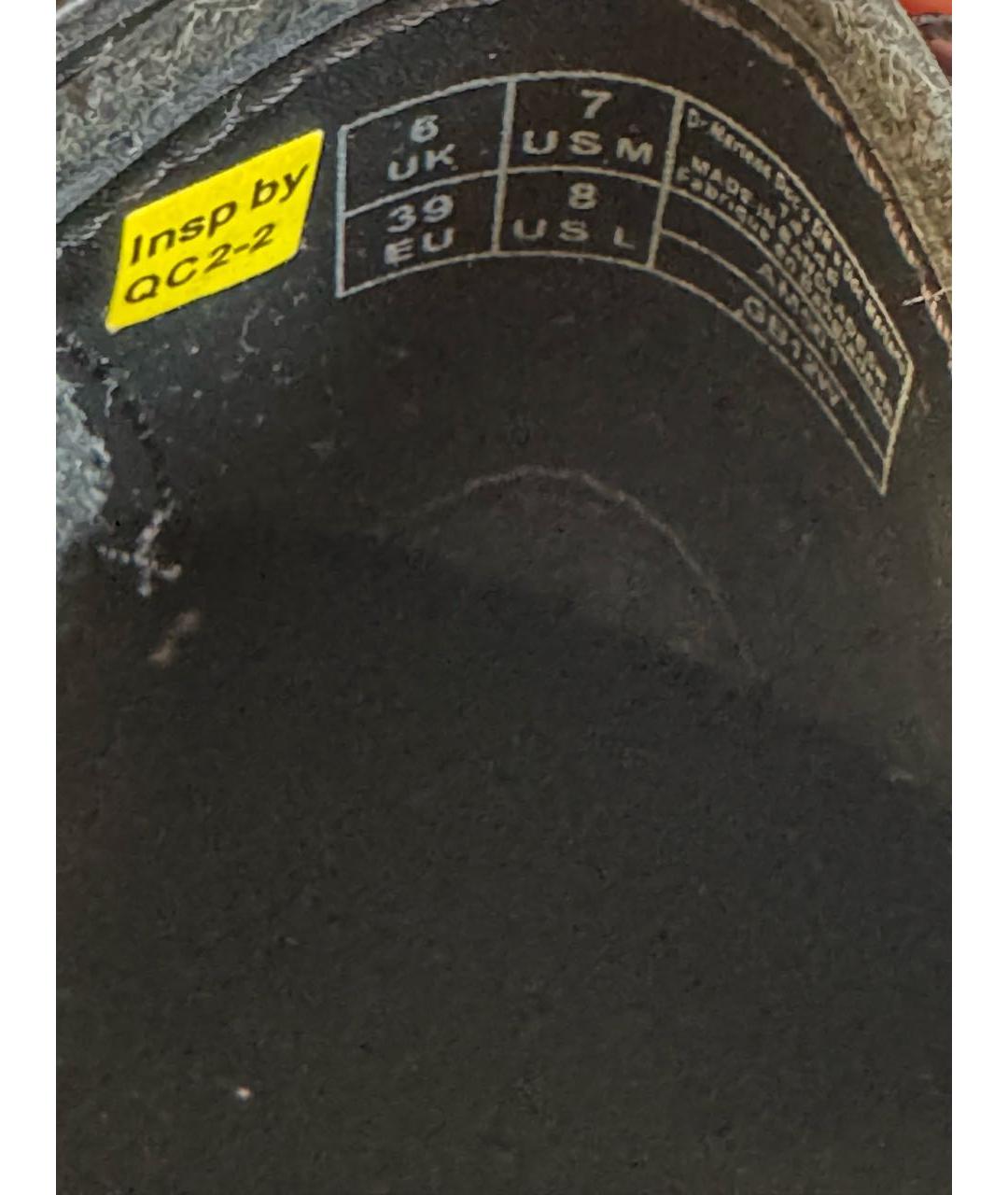 DR. MARTENS Черные кожаные брогги и оксфорды, фото 4