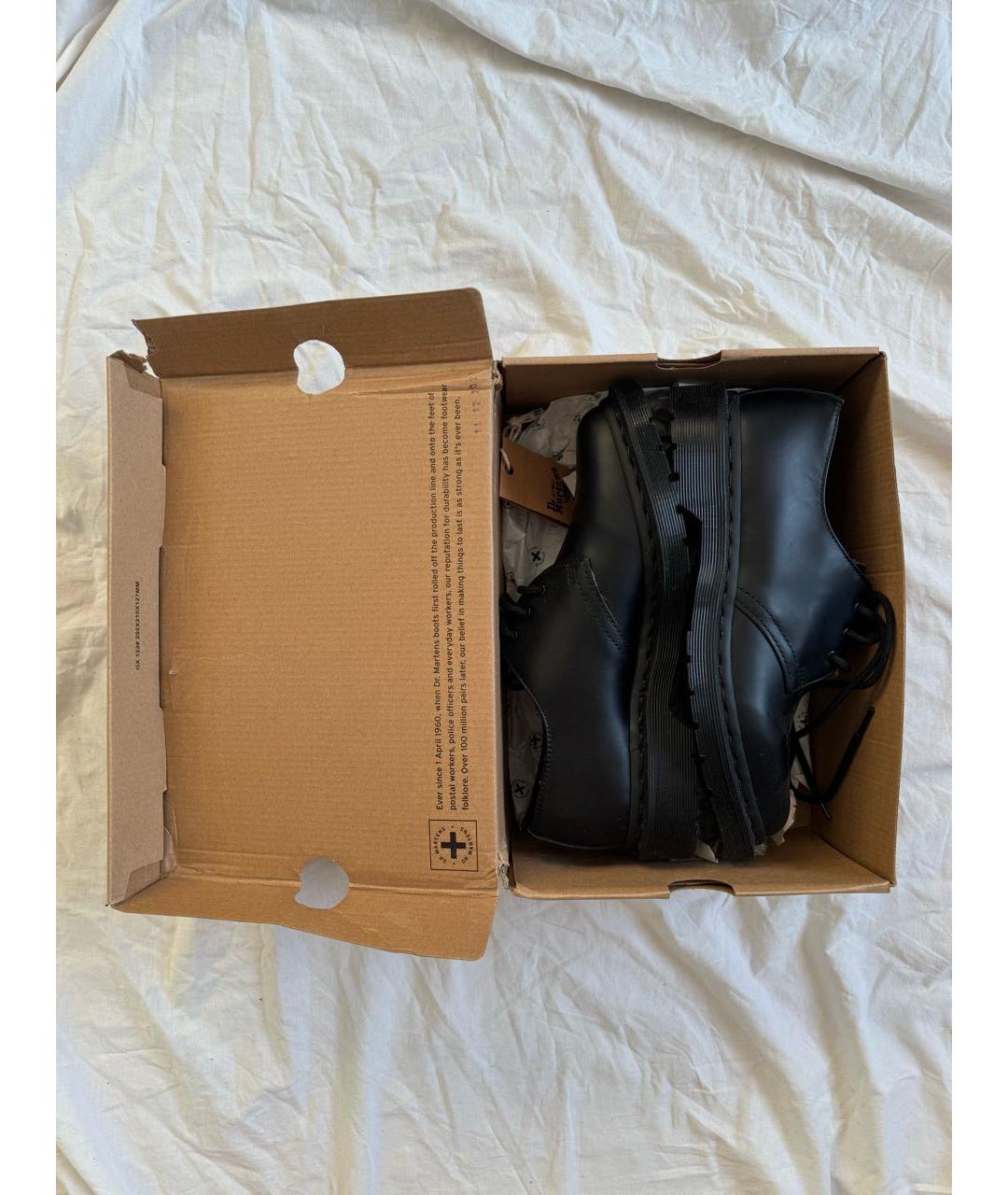 DR. MARTENS Черные кожаные брогги и оксфорды, фото 5