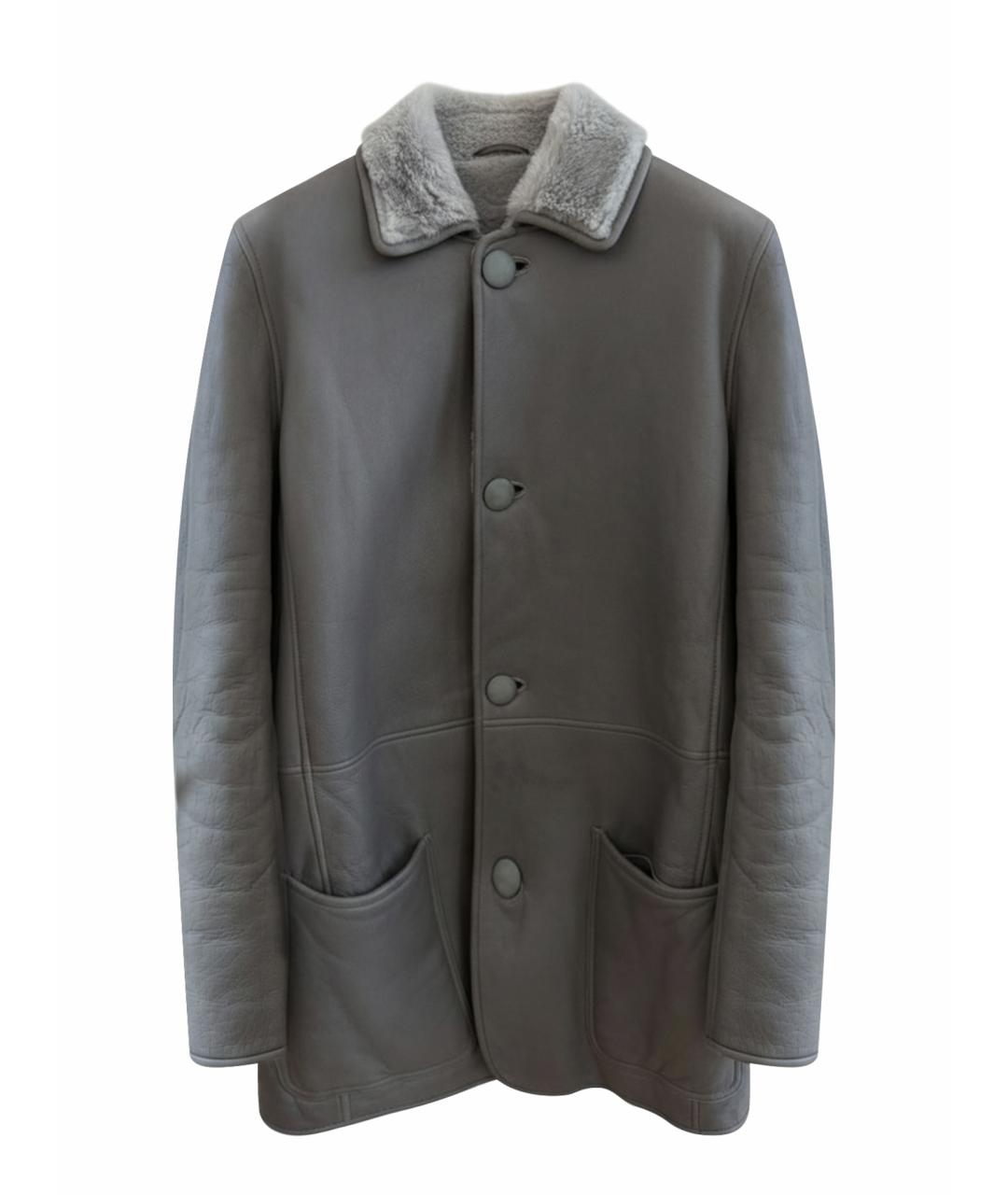 CELINE Серая замшевая дубленка, фото 1