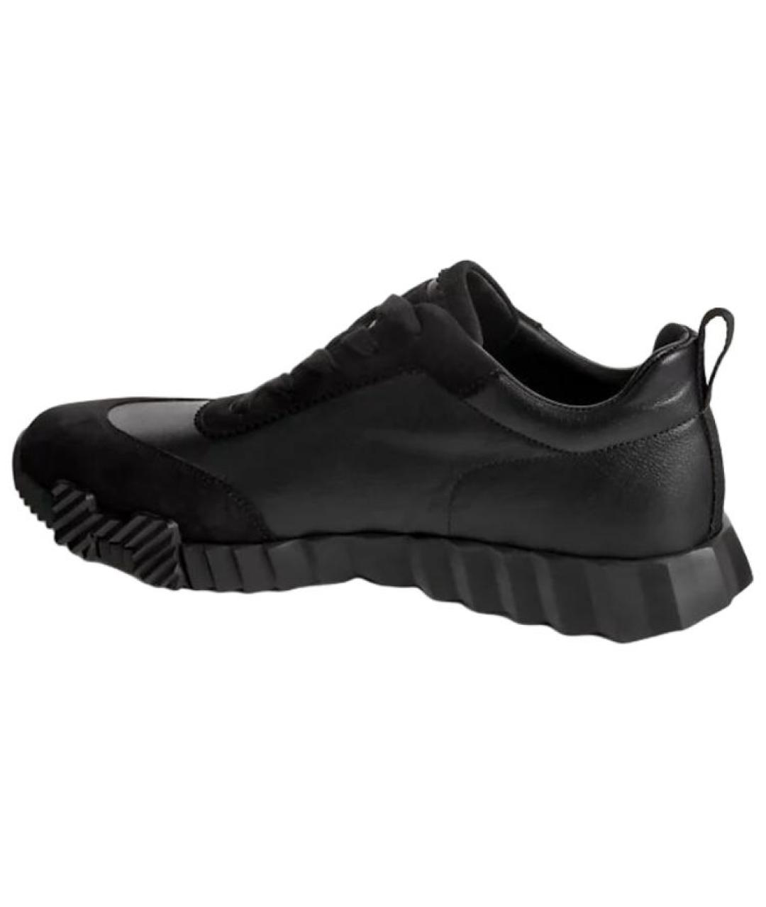 HERMES Черные низкие кроссовки / кеды, фото 4