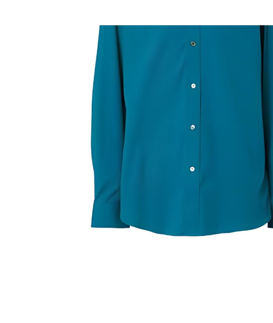 BURBERRY Бирюзовая хлопковая классическая рубашка, фото 3