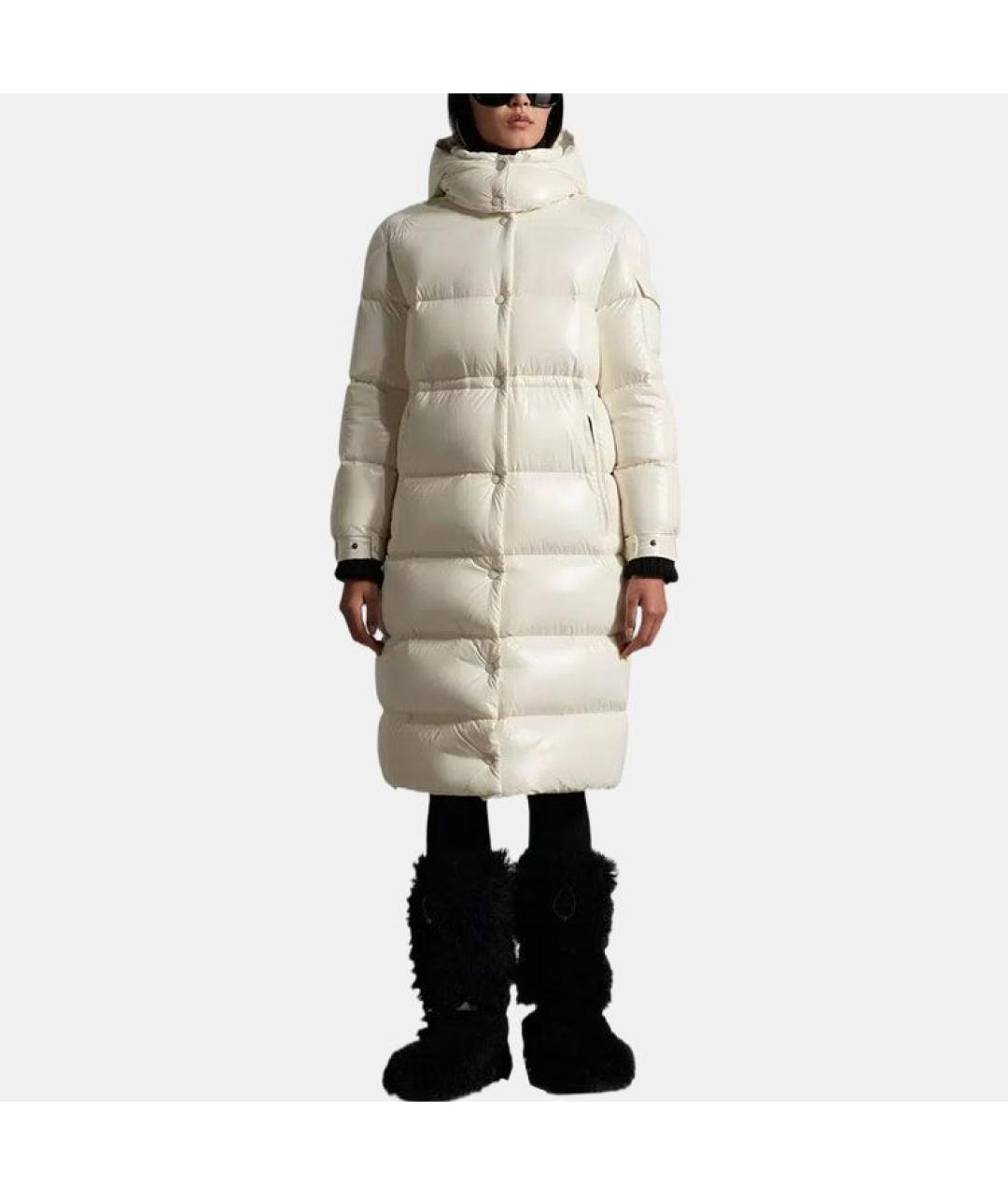 MONCLER Белый пуховик, фото 4