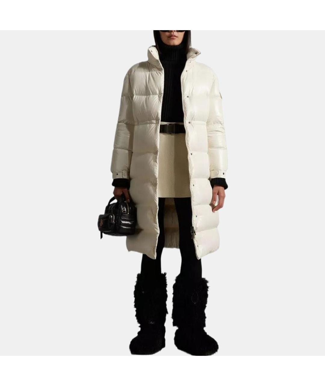 MONCLER Белый пуховик, фото 2