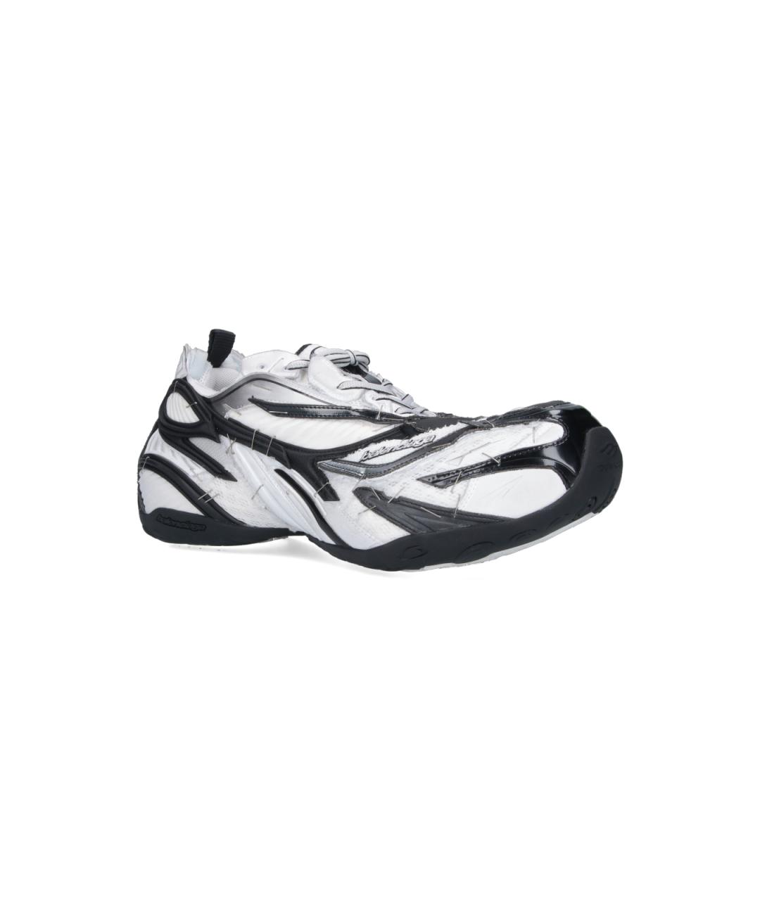 BALENCIAGA Белые синтетические низкие кроссовки / кеды, фото 2