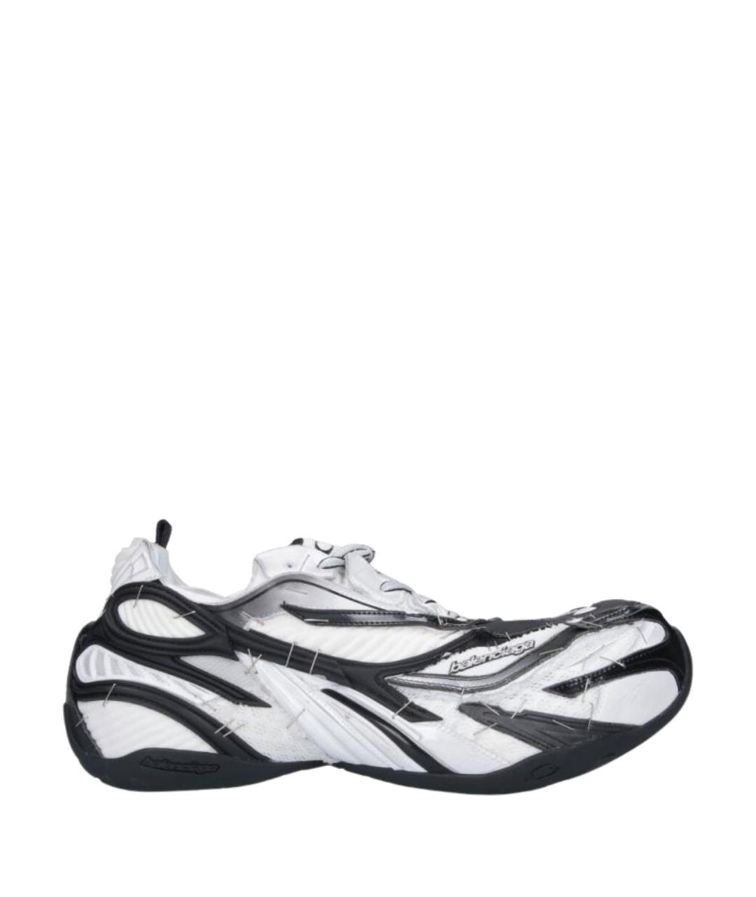 BALENCIAGA Белые синтетические низкие кроссовки / кеды, фото 1