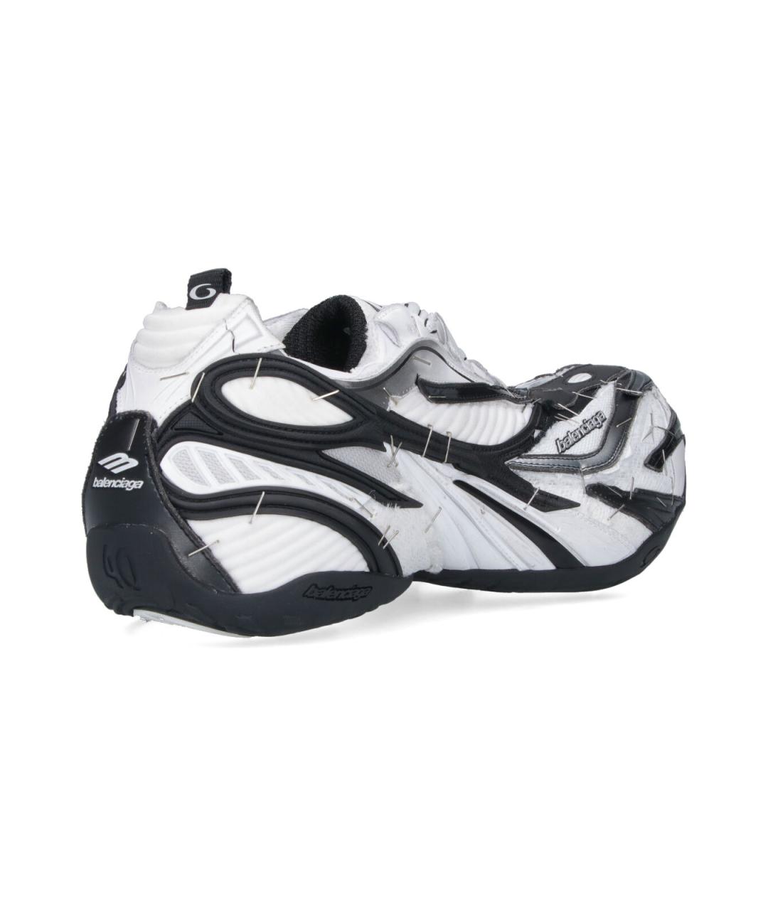 BALENCIAGA Белые синтетические низкие кроссовки / кеды, фото 4