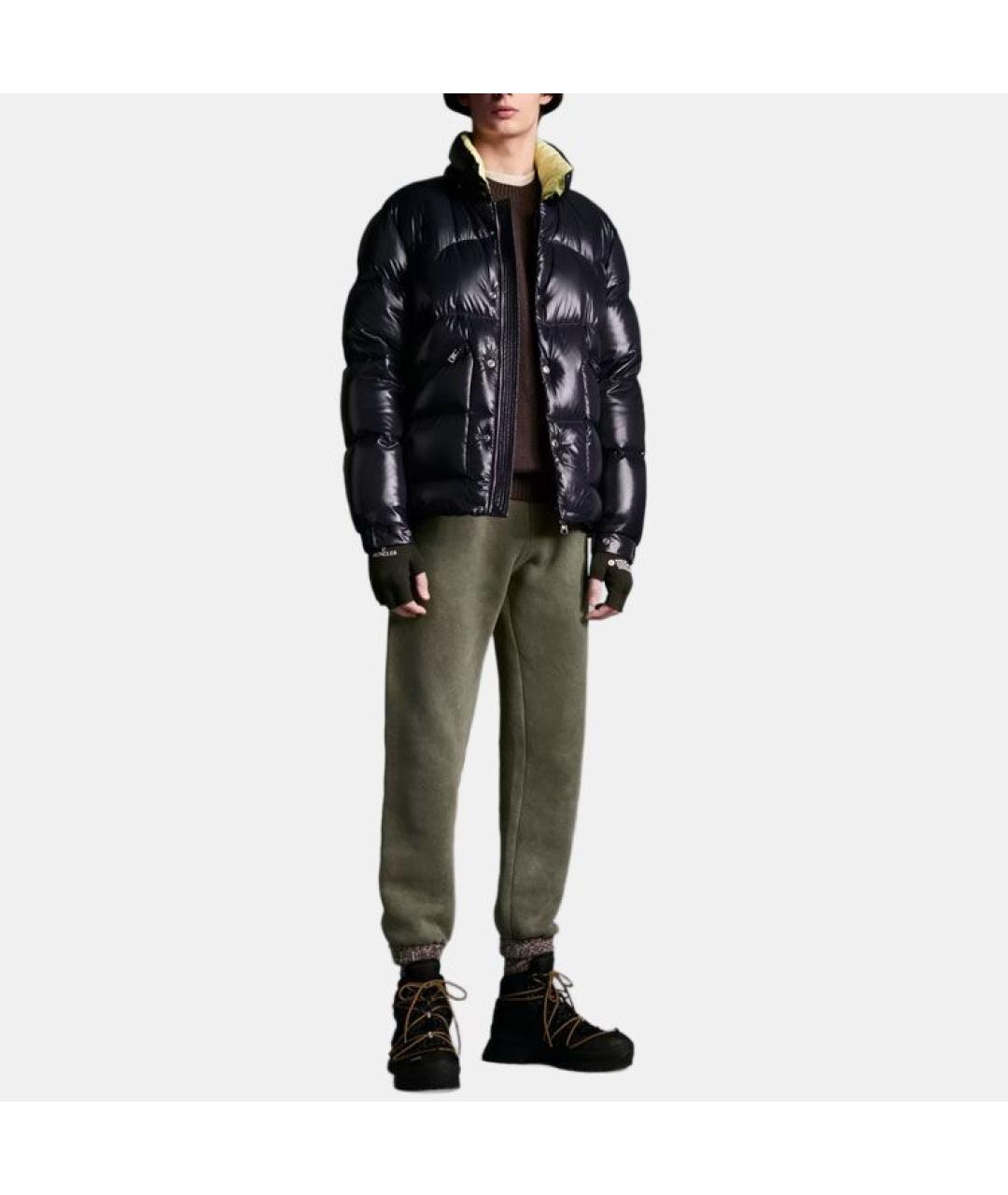 MONCLER Синяя полиамидовая куртка, фото 4