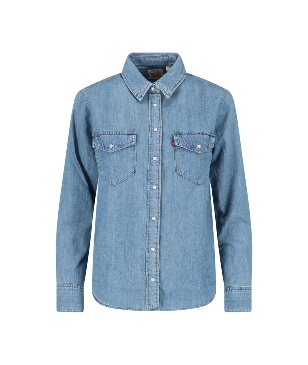 LEVI'S Синяя деним рубашка, фото 1