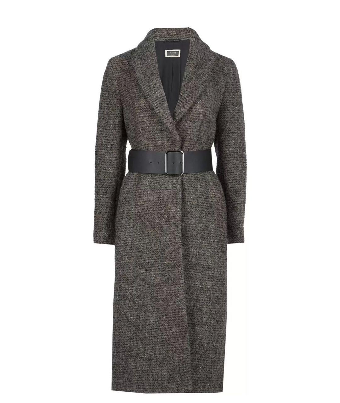 PESERICO Серое шерстяное пальто, фото 6