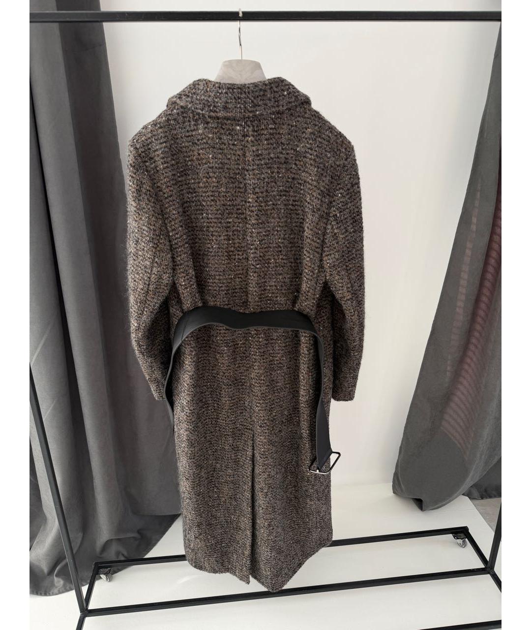 PESERICO Серое шерстяное пальто, фото 3