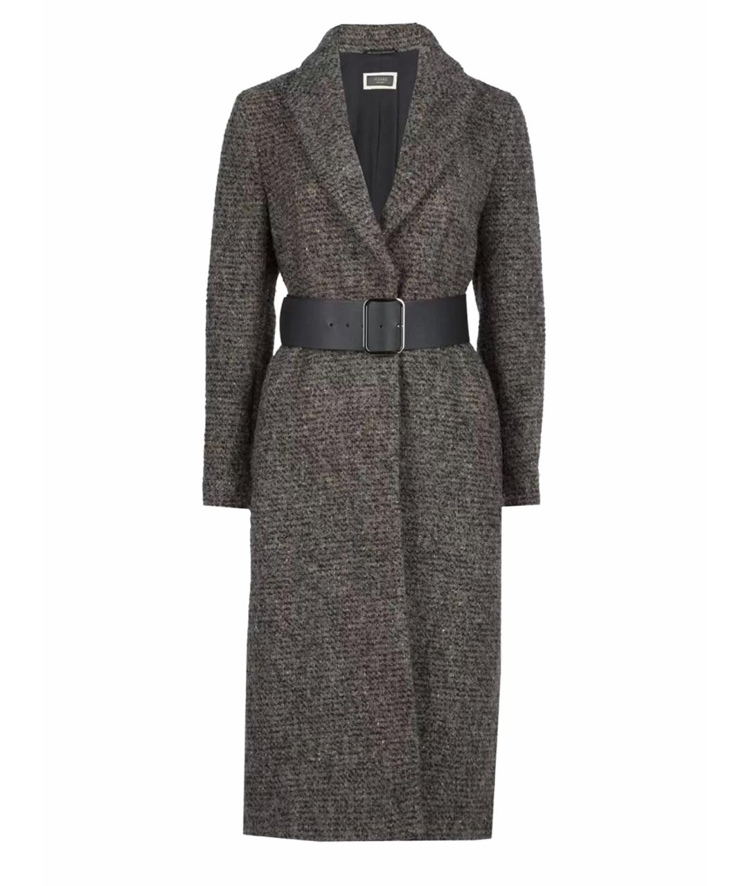PESERICO Серое шерстяное пальто, фото 1