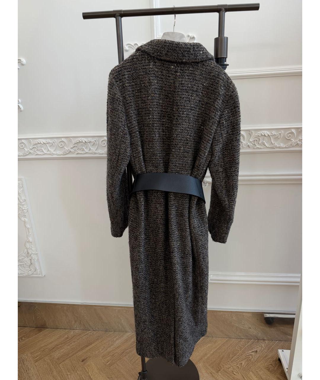 PESERICO Серое шерстяное пальто, фото 5
