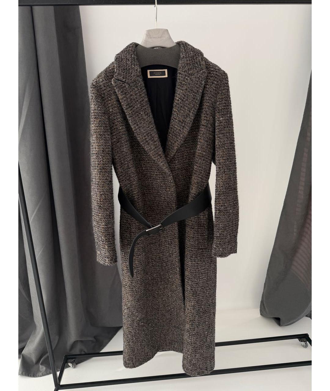 PESERICO Серое шерстяное пальто, фото 2