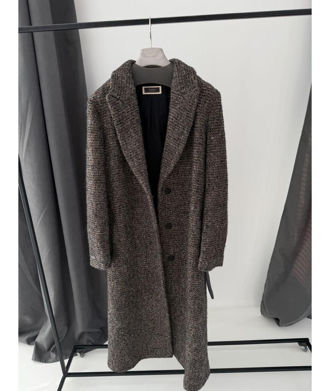 PESERICO Серое шерстяное пальто, фото 6